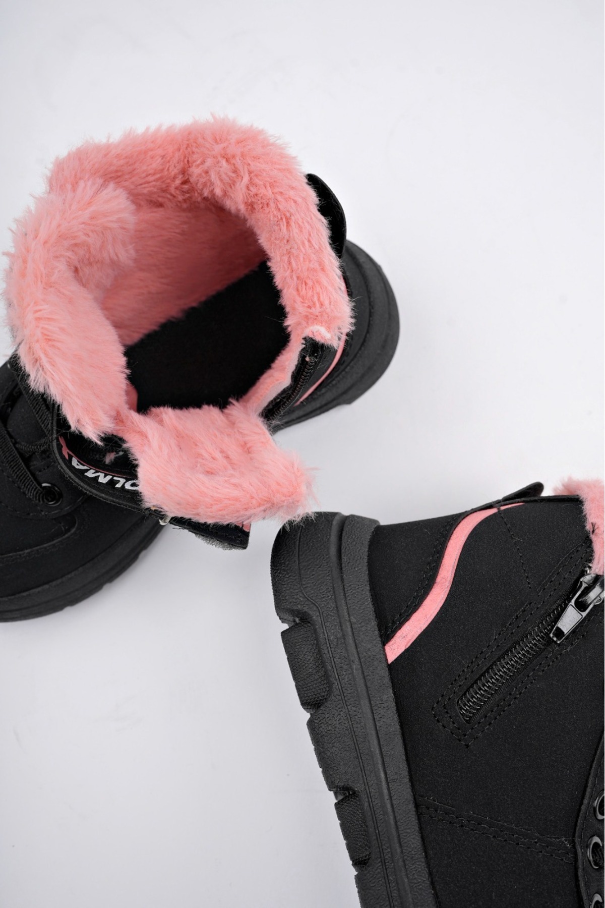 Dayanıklı Kız Çocuk Fermuarlı İçi Polarlı Bot